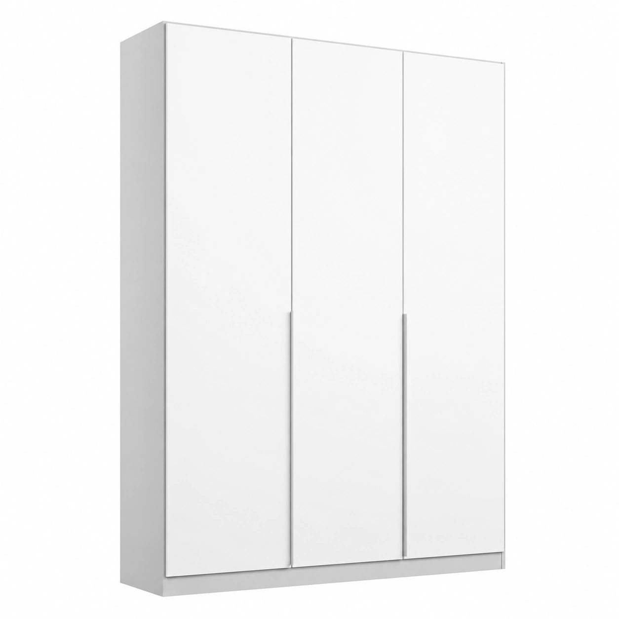 Rauch Möbel Alabama, Dreitüriger Kleiderschrank in Weiß/Seidengrau, mit Zubehör Basic, Breite 136 cm