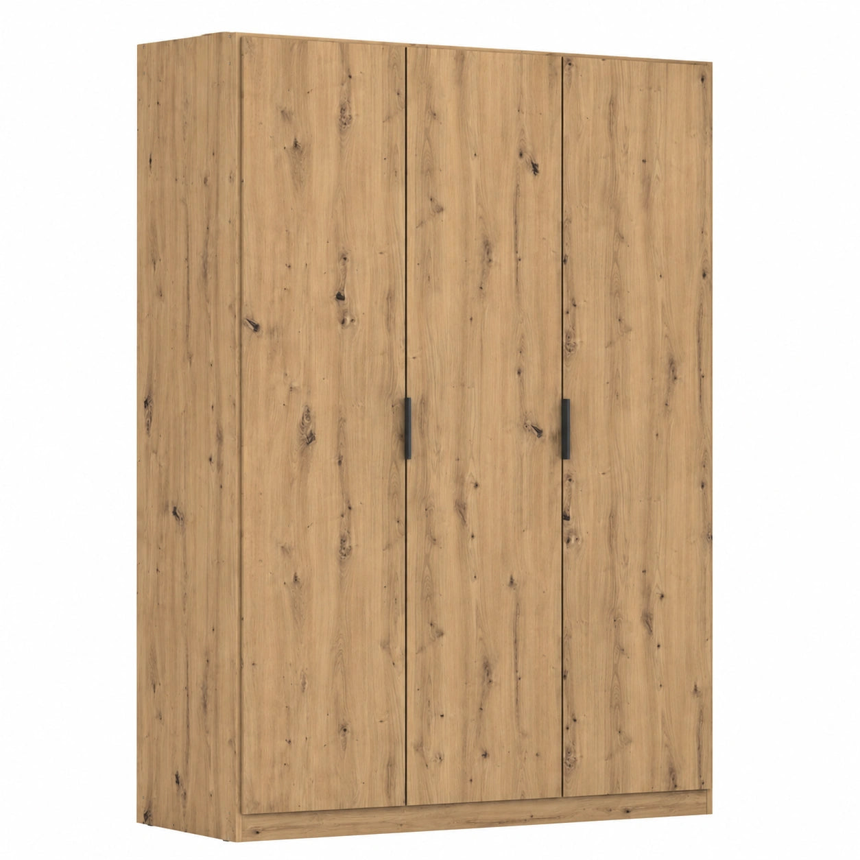 Rauch Möbel Kleiderschrank 3-türig, Eiche Artisan, mit Zubehör, für Schlafzimmer & Kinderzimmer, Breite 136 cm