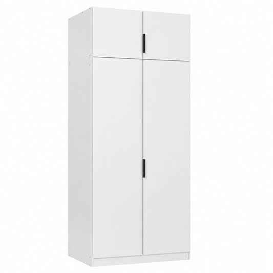 Rauch Möbel Lagoa 4-türiger Kleiderschrank, Weiß, für Schlafzimmer und Kinderzimmer