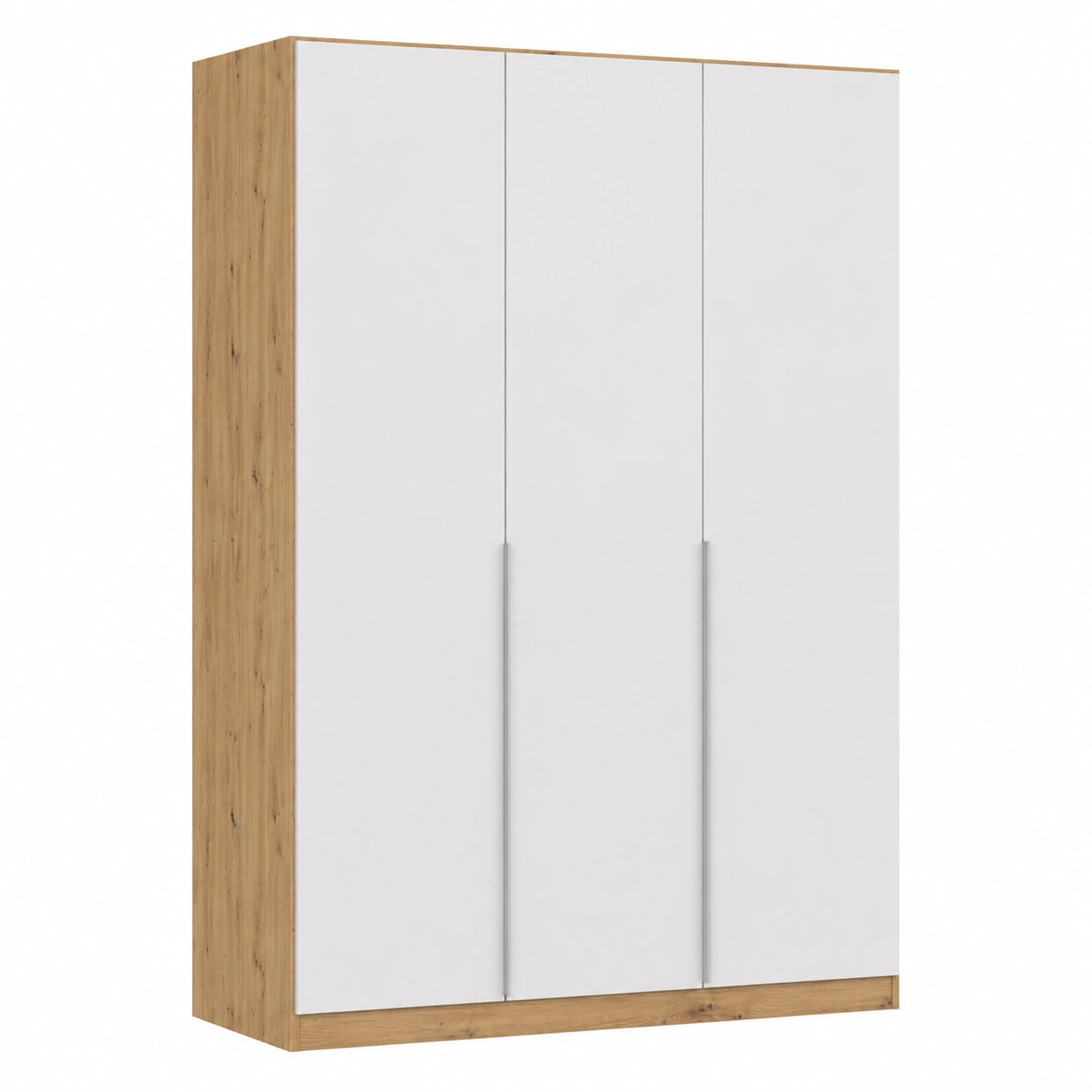 Rauch Alabama Kleiderschrank, 3-türig, Weiß/Eiche, Schlafzimmer & Kinderzimmer